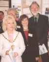 Mayor Maxi Martin with exhibition contributors Eric Shaw, Meg Thomas and Kevin Leyden.