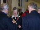The Mayor, Cllr Margaret Brierly, talking to John Hawks and Nicholas Hart