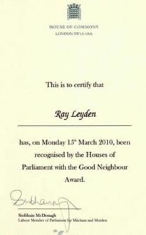 The certificate