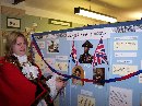 Mayor of Merton Cllr Judy Saunders opening the exhibition