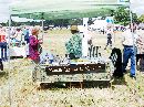 The stall at Wimbledon, Meg and Mary in charge